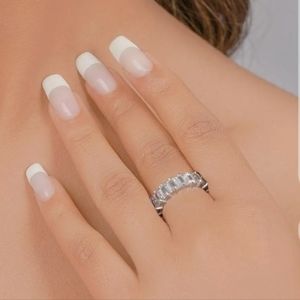 Silver 925 White Topaz Ring